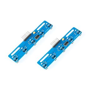 2PCS TCRT5000 Infrared Recognition Sensor IR 3.3V-5V 5 Channel Black and White Line Recognition Track Sensor for Arduino Smart Car Robot