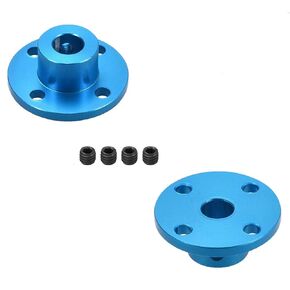 8mm Blue High Strength Flange Coupling for Shaft Precision Industrial Flange Connector with Robust Coupling Design Rigid Guide Model Coupler Accessory, Shaft Axis Fittings - 2Pcs