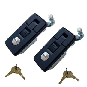 2PCS Compression Latches Cupboard Door Knob Latch Lock for RV Camper Trailer Motorhome Caravan Boat with The Key