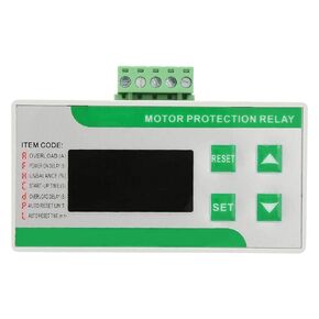 MDB-201Z Motor Protection Relay, Digital Electric Motor Protector with Three Reset Mode, Overload Phase Loss Protector 220V AC/380V AC(AC380V)