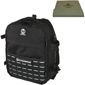 HYPERWEAR Hyper Ruck, 20L Rucking Backpack with 3 Rucking Weight Plate/Laptop Sleeves