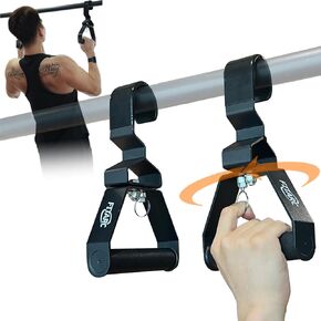 Fitarc Upgraded 12 Level Grip V2,Adjustment Handle 2Pcs, LAT Pull Down Attachments Rowing Handle,Pull Up Handle