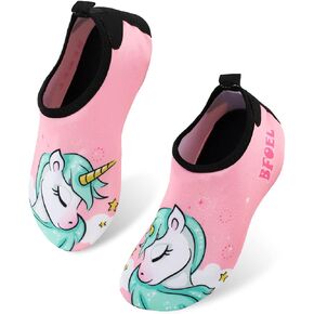 BFOEL Toddler Kids-Water-Shoes for Boys Girls Lightweight Non-Slip Aqua-Socks Swim-Shoes for Beach Pool Walking(1 M Little Kid,Unicorn)