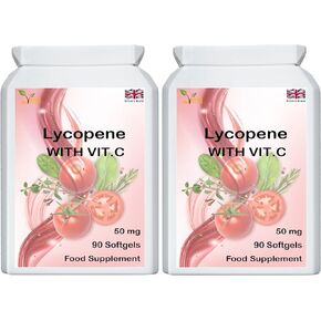 Ved Lycopin Supplement | 50mg x 90 Softgel (pack of 2)