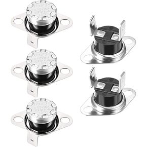 uxcell KSD301 Thermostat 65°C/149°F 10A Normally Closed N.C Adjust Snap Disc Temperature Switch for Microwave Oven Coffee Maker 5pcs