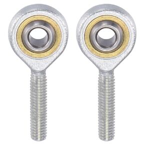 uxcell 2pcs SA18TK POSA18 Spherical Rod End Bearing 18mm Bore Self-lubricated Joint Bearing M18x1.5 Right Hand Male Thread Connector