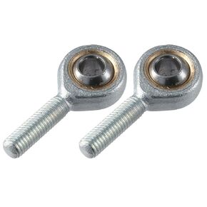 Rod End Bearings 2pcs Left Hand Male Thread Connector Low Noise Self-Lubricated Joint Bearing Spherical Rod End Bearing(SA8TK M8 x 1.25mm)