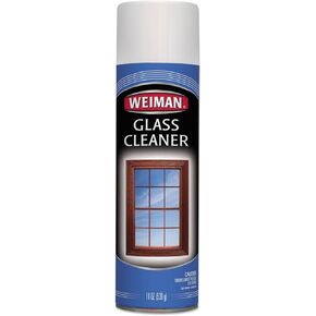 Weiman Glass Cleaner - 19 Ounce - Professional Streak Free Foaming No Drip Removes Grease Dissolves Fingerprints and Smudges