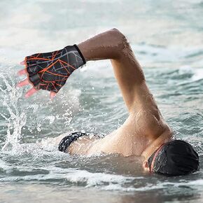 Duck Palm Webbed Swimming Gloves Hand Webbed Gloves Water Resistance Gloves for Swimming Training Aquatic Fitness Surfing Water Aerobics Snorkeling Water Exercise for Adult Men Women Birthday Gift