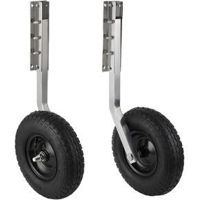 Boat Launching Wheels, 12 Inch Boat Transom Launching Wheels, 600 LBS Loading Capacity Inflatable Boat Launch Wheels, 2 Pcs Inflatable Launching Wheels for Inflatable & Aluminum Boats