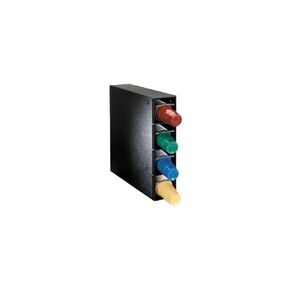 Dispense-Rite PL-CT-4BT Countertop or Surface Mounted Vertical Cup Dispensing Cabinet, 6 oz. to 44 oz. Cups, Black Polystyrene, 21-1/4" H x 5-1/2" W x 20-1/4" D
