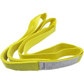 2" x 9' 2-Ply Twist Eye Polyester Lifting Sling Straps Tree Saver Recovery Strap Web Sling Winch Strap USA Brand