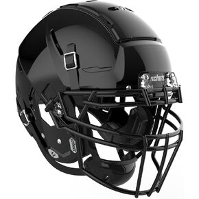 Schutt F7 VTD Collegiate Football Helmet, ROPO DW NB VC Facemask Attached, Large, Black