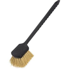 SPARTA 36505L00 Plastic Utility Brush, Scrub Brush With Long Handle For Kitchen, Restaurant, Home , 20 Inches, Black, (Pack of 12)