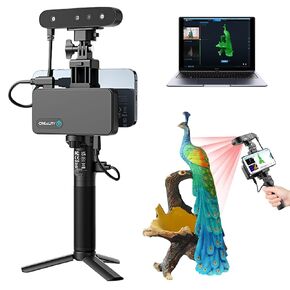 Official Creality CR-Scan Ferret Pro 3D Scanner for 3D Printing & Modeling,Fast Scan with 0.1 MM Accuracy ASIC Chipset Full-Color Scanning Portable Handheld Scanner for iOS Mac Win 10 11 Android