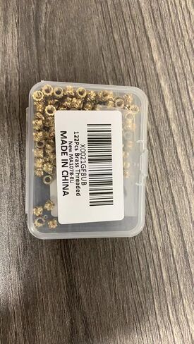120Pcs M3 Threaded Insert, 3d Printer Accessories Brass Nut Inserts M3*4*5 Threaded Inserts for Metal, 1 M3 Heat Set Inserts Tip and 1 Solder Adapter Threaded Inserts Hardware Nuts 3d Printing Parts in Saudi Arabia