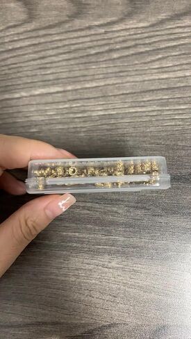 120Pcs M3 Threaded Insert, 3d Printer Accessories Brass Nut Inserts M3*4*5 Threaded Inserts for Metal, 1 M3 Heat Set Inserts Tip and 1 Solder Adapter Threaded Inserts Hardware Nuts 3d Printing Parts in Saudi Arabia