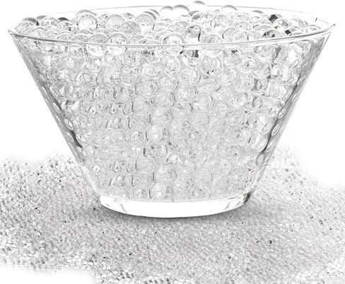 DomeStar 30,000 قطعة من خرز الماء للمزهريات، خرز مائي شفاف مزهرية حشو جل خرز جيلي خرز بوليمر لشمعة اللؤلؤ العائمة قطعة مركزية لحفلات الزفاف in Kuwait