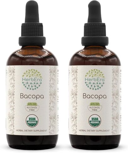 Bacopa B60 Alcohol-Free Herbal Extract Tincture, Concentrated Liquid Drops Natural Bacopa (Bacopa Monnieri) Dried Herb 2 fl oz in Saudi Arabia
