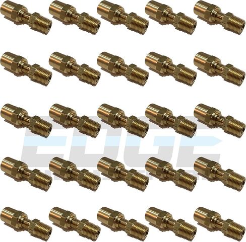 Brass Reusable Fitting Adapter 1/4" NPTF Male X 1/4" Hose ID X 1/2" Hose OD (Qty 01) in Saudi Arabia