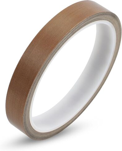 شريط تيفلون HONKID للوحة المفاتيح الميكانيكية، 0.59 بوصة (عرض) × 32.81 قدم (طول)، مصنوع من PTFE، مقاوم لدرجات الحرارة العالية، لا يوجد غراء متبقي (سمك 0.13 مم) in Kuwait