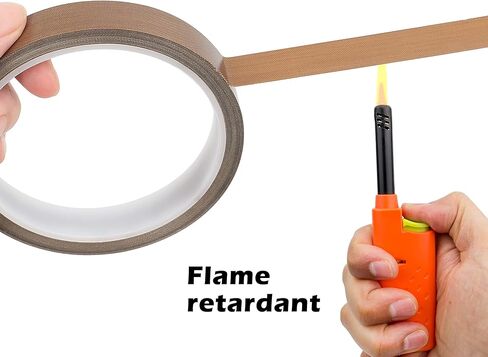 شريط تيفلون HONKID للوحة المفاتيح الميكانيكية، 0.59 بوصة (عرض) × 32.81 قدم (طول)، مصنوع من PTFE، مقاوم لدرجات الحرارة العالية، لا يوجد غراء متبقي (سمك 0.13 مم) in Kuwait