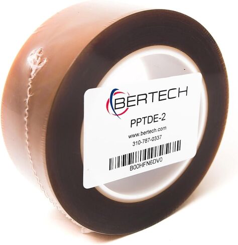 شريط بوليميد مزدوج الجوانب من Bertech، بسمك 1 مل، وعرض 2 بوصة × طول 36 ياردة، لاصق سيليكون على كلا الجانبين، 3 بوصة، متوافق مع RoHS وREACH in Kuwait