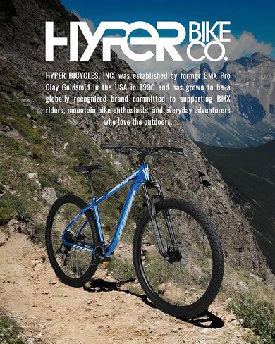 دراجة جبلية هايبر للرجال والنساء مقاس 29 بوصة. دراجة تريل مع مبدلات سرعة شيمانو 9 وإطار دراجة MTB خفيف الوزن من الألومنيوم. الدراجة الجبلية للسيدات والرجال. إكسبلورر (أزرق) in Kuwait