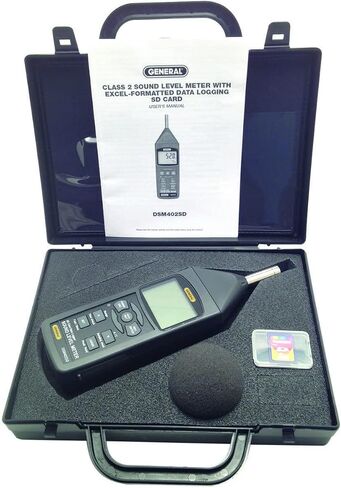 General Tools DSM403SD Sound Level Meter with Data Logging SD Card, Class 1 Sound in Saudi Arabia