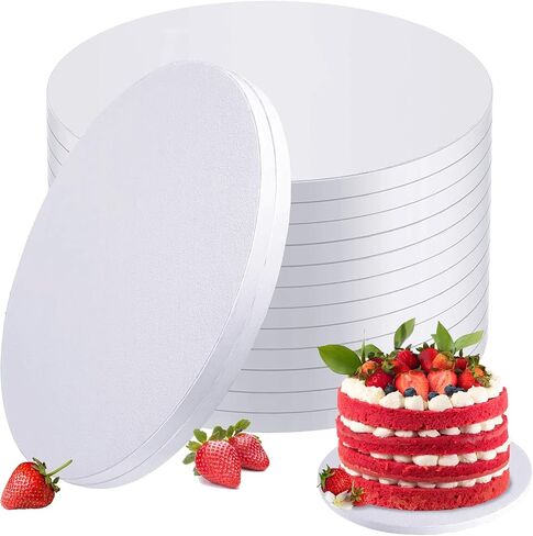 12 PCS Cake Drums 12 Inch, Cake Drums 12 inch Round, 12 Inch Cake Drums, Cake Boards 12 Inch Round, Cake Drums 12 Inch Round White, Cake Drums 12 Inches, 1/2" Thick Cake Drums, Sturdy Cake Base in Saudi Arabia