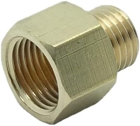 1 Piece M14 x 1.5 Male Metric to M16 x 1.5 Female Metric Gauge Sensor Adapter Brass in Kuwait