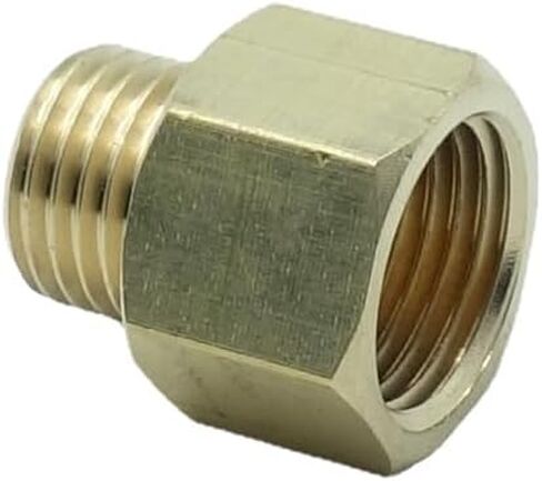 1 Piece M14 x 1.5 Male Metric to M16 x 1.5 Female Metric Gauge Sensor Adapter Brass in Kuwait