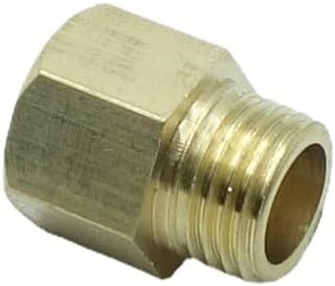 1 Piece M14 x 1.5 Male Metric to M16 x 1.5 Female Metric Gauge Sensor Adapter Brass in Kuwait