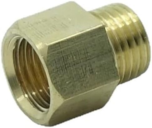 1 Piece M14 x 1.5 Male Metric to M16 x 1.5 Female Metric Gauge Sensor Adapter Brass in Kuwait