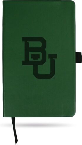 Rico Industries NCAA Baylor Bears مفكرة صغيرة منقوشة بالليزر باللون الأخضر مقاس 8.25 بوصة × 5.25 بوصة - ملحقات المكتب in Saudi Arabia