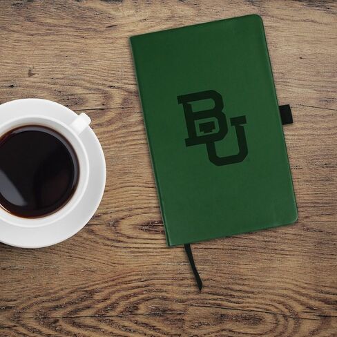 Rico Industries NCAA Baylor Bears مفكرة صغيرة منقوشة بالليزر باللون الأخضر مقاس 8.25 بوصة × 5.25 بوصة - ملحقات المكتب in Saudi Arabia