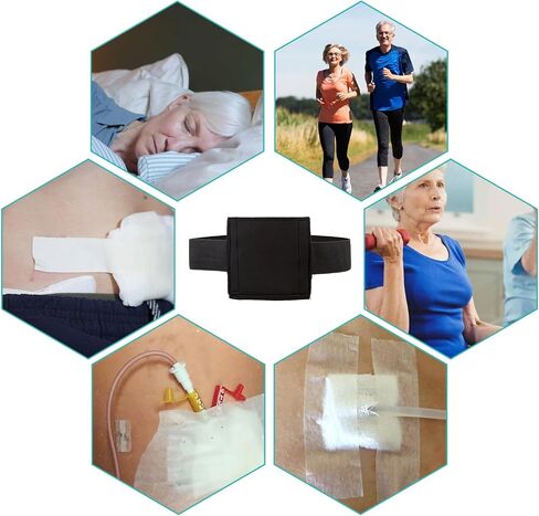 G Tube Holder Belt Feeding Tube Pouch to Secure Different Types of Medical Feeding Tubes PEG Tube, Gtube, J Tube, PD and More for Peritoneal Dialysis Catheter Accessories Women Men (Mesh L) in Saudi Arabia
