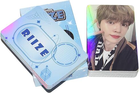 بطاقات صور KPOP RIIZE 55 قطعة من بطاقات RIIZE ليزر لومو هدية لمحبي بطاقات تأثير RIIZE Merch KPOP Holo بطاقات صور ألبوم KPOP in Saudi Arabia