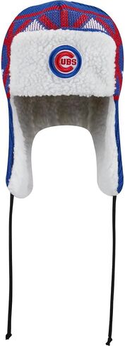 New Era Chicago Cubs Trapper Knit Cuff Beanie Hat Blue in Saudi Arabia