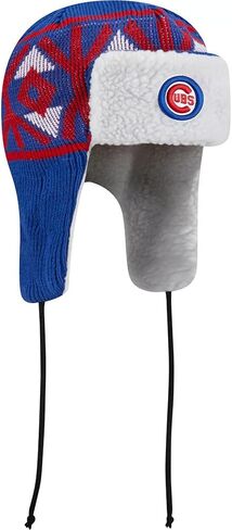 New Era Chicago Cubs Trapper Knit Cuff Beanie Hat Blue in Saudi Arabia