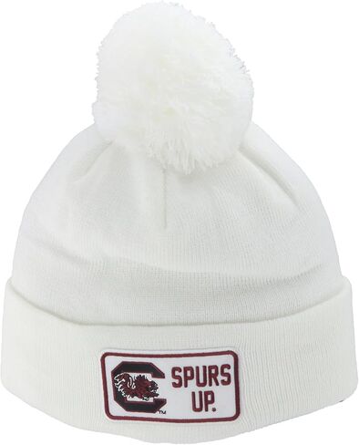 ZHATS NCAA مرخصة رسميًا من Pom Beanie Patch باللون الأبيض in Saudi Arabia