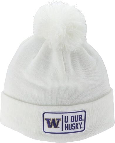 ZHATS NCAA مرخصة رسميًا من Pom Beanie Patch باللون الأبيض in Saudi Arabia