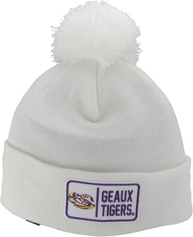 ZHATS NCAA مرخصة رسميًا من Pom Beanie Patch باللون الأبيض in Saudi Arabia