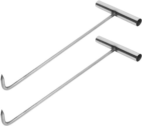 GANAZONO T-Hook خطاف معدني، خطاف غطاء القبو، خطاف غطاء تصريف العاصفة، خطاف أداة السنانير، غطاء الصرف، خطاف الرفع، خطاف الباب المتداول، خطاف الترامبولين، خطاف تثبيت، حديد التسليح من الفولاذ المقاوم للصدأ in Kuwait