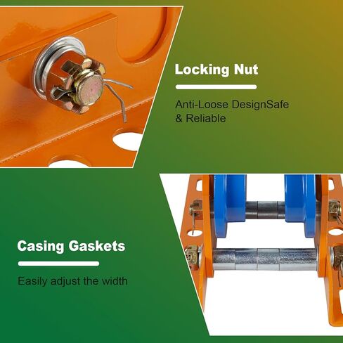Heavy Duty I-Beam Trolley for Electric Hoist, 1 Ton Capacity with Dual Track Rollers, Adjustable Flange for I-Beams, Push Geared Overhead Heavy Duty Wheels Wide Flange in Saudi Arabia