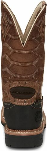 Justin Men's Derrickman Croc Print Western Work Boot Composite Toe - Wk4833 in Saudi Arabia