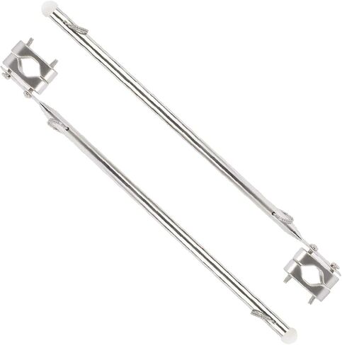 NovelBee 2 Pack of 15.35 Inch Stainless Steel Flag Pole Rail Mount from 7/8" to 1-1/4" for Boat Yacht Marine in Saudi Arabia