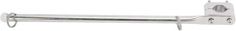 NovelBee 2 Pack of 15.35 Inch Stainless Steel Flag Pole Rail Mount from 7/8" to 1-1/4" for Boat Yacht Marine in Saudi Arabia