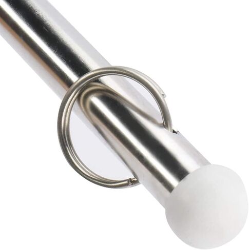 NovelBee 2 Pack of 15.35 Inch Stainless Steel Flag Pole Rail Mount from 7/8" to 1-1/4" for Boat Yacht Marine in Saudi Arabia