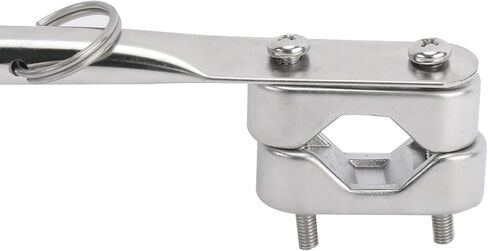 NovelBee 2 Pack of 15.35 Inch Stainless Steel Flag Pole Rail Mount from 7/8" to 1-1/4" for Boat Yacht Marine in Saudi Arabia